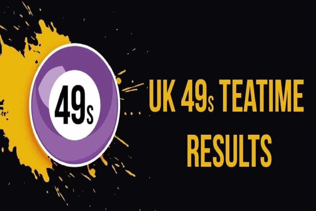 UK 49s Teatime Results, 12 November