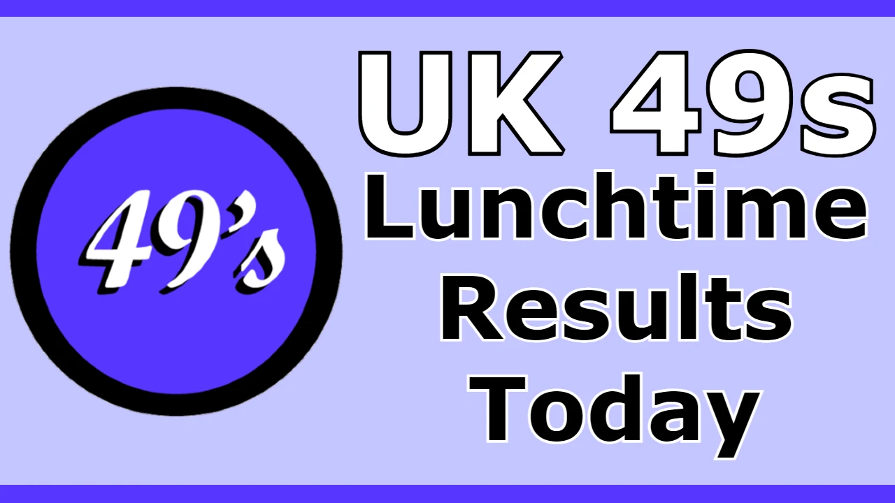 UK49s Lunchtime Results, Monday, December 5, 2023